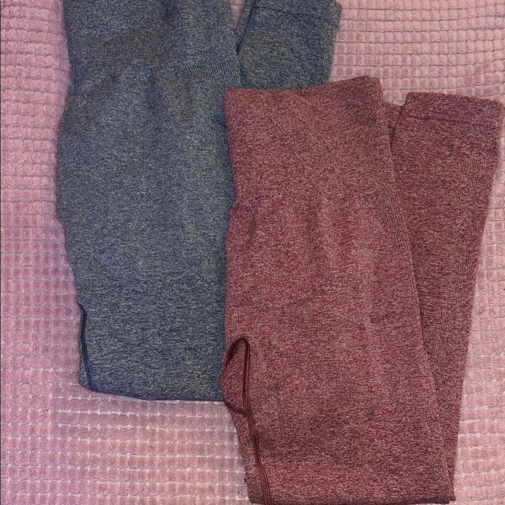 Stylish Women's Leggings - Blue and Red